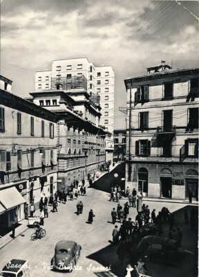 Sardinia Landscape Postcard Sassari Via Brigata Sassari Travelled Year 1956