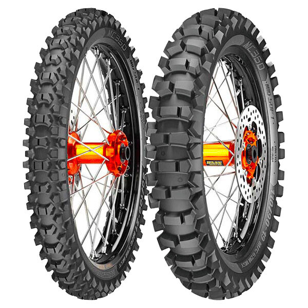 COPPIA GOMME METZELER 90/90-21 54M + 120/100-18 68M MC360 MID SOFT