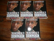 NEW Lot of 5 copies WATSONS GO TO BIRMINGHAM Curtis GUIDED READING Lit Circle AR
