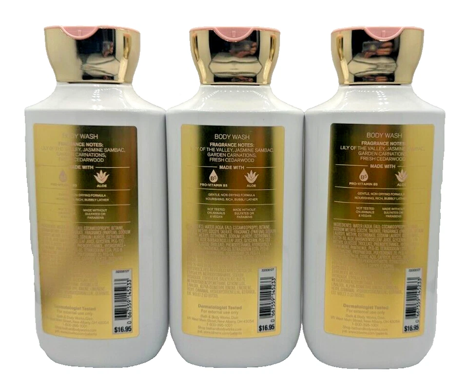 Bath & Body Works LOTE de 3 gel de ducha lavado corporal Brightest Bloom 10 oz 3 unidades Foto 2 de 2