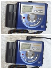 SHARP MD-MS721 MINIDISC PORTABLE RECORDER SAMPLING RATE CONVERTER Blue DC3.6/5V