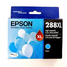 Genuine Epson 288XL T288XL120 Cyan Ink Cartridge Exp. 02.2027 OEM New Sealed