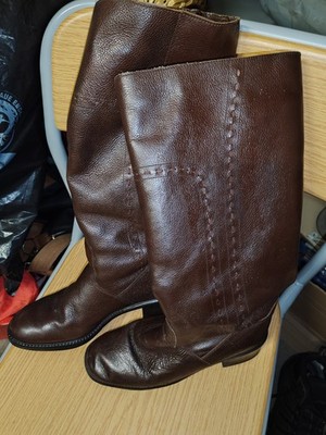 Braune Allpro Trade Stiefel Leder  Damen Schuhe