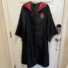 Harry Potter Gryffindor Wizard School Hooded Robe Cape Cosplay Size 10/12