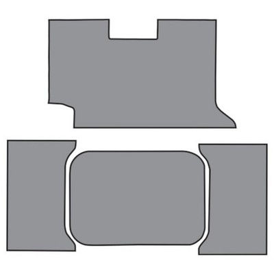 Trunk Mat for 61 Chevrolet Impala 2DR Convertible in Carpet w/Pad Loop