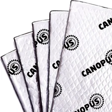 CANOPUS Car Sound Deadening Mat, 80 mil 5 sqft, Pack of 80 5sqft, Silver 