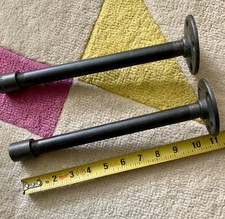 1/2  Industrial Pipe Shelf Brackets 10  Black Iron Pipe Plumbing