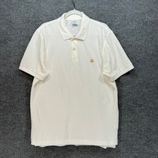 Brooks Brothers Performance Polo Mens XL White Slim Fit Golden Fleece Classic