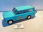 Vintage Tonka pressed steel Jeep Wagoneer aqua toy truck