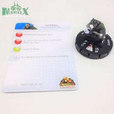 Heroclix The Lord of the Rings set Gorbag #007 Common figure w/card!
