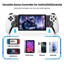 Wireless Mobile Gaming Controller for Iphone/Android RGB Gaming Controller
