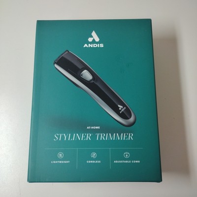 Andis Styliner Trimmer Shave & Trim Kit Black Cordless, Adjustable W/Stand 
