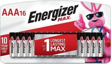 Energizer AAA Batteries, Max Triple A Alkaline, 16 Count