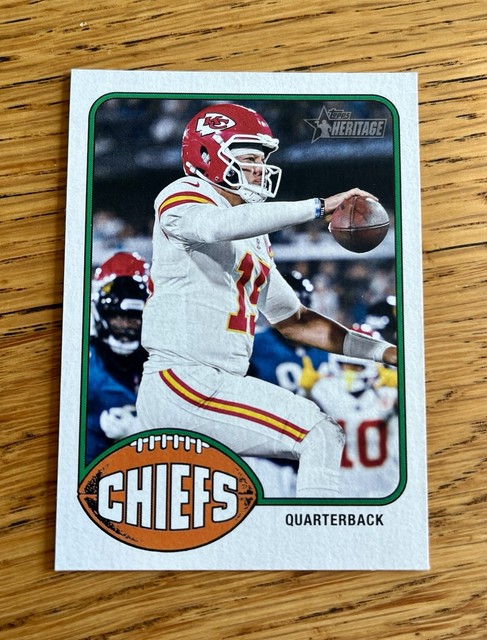 Patrick Mahomes 2026 Topps Heritage Football No Name SP Kansas City Chiefs #308