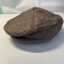 JANIE AND JACK Brown Tweed Newsboy Cap Hat 12-24 Months