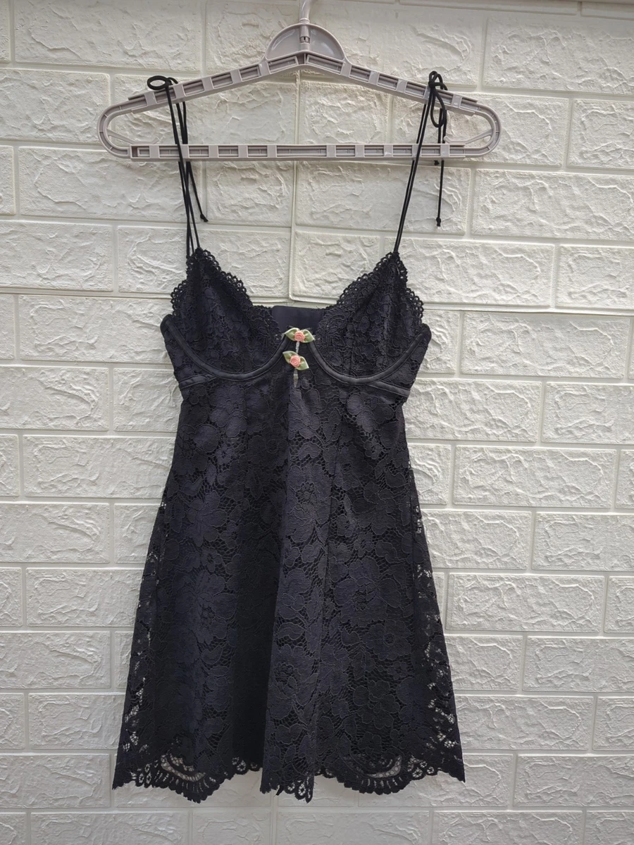 Lace Dresses Black Slip for sale | eBay
