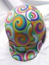 Ecotak Lycra Helmet Cover - bright swirls Ecotak