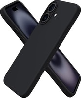HandyhüLle Silikon Schwarz FüR Iphone 16 6,1 Zoll SchutzhüLle Case Cover