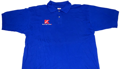 #ad Rare Vintage K Mart Blue Light Is Back Kmart Embroidered Golf Polo Shirt Nice XL $24.99