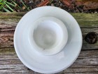 Ceramic Butter Bell Crock Keeper Ivory & Blue Vintage Kitchen Decor Farmhouse — photo 5