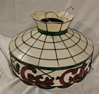VTG 1960s70s Coca-Cola Faux Plastic Hanging Light Lamp Tiffany Style
