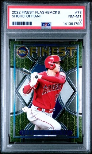 2022 Topps Finest Flashbacks #73 Shohei Ohtani PSA 8