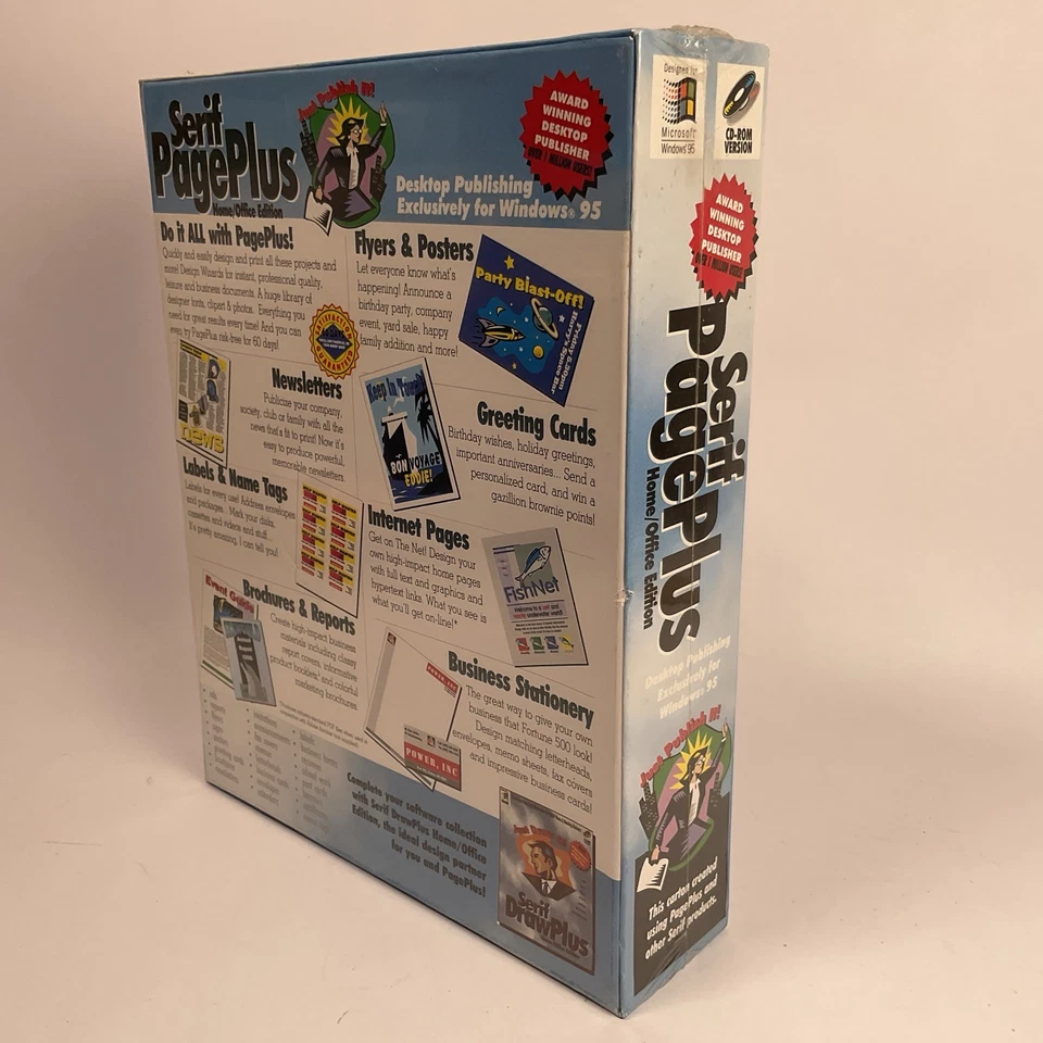 VTG Serif PagePlus Home/Office Desktop Publishing CD-ROM Windows 95 *New/Sealed* - Image 3 of 4