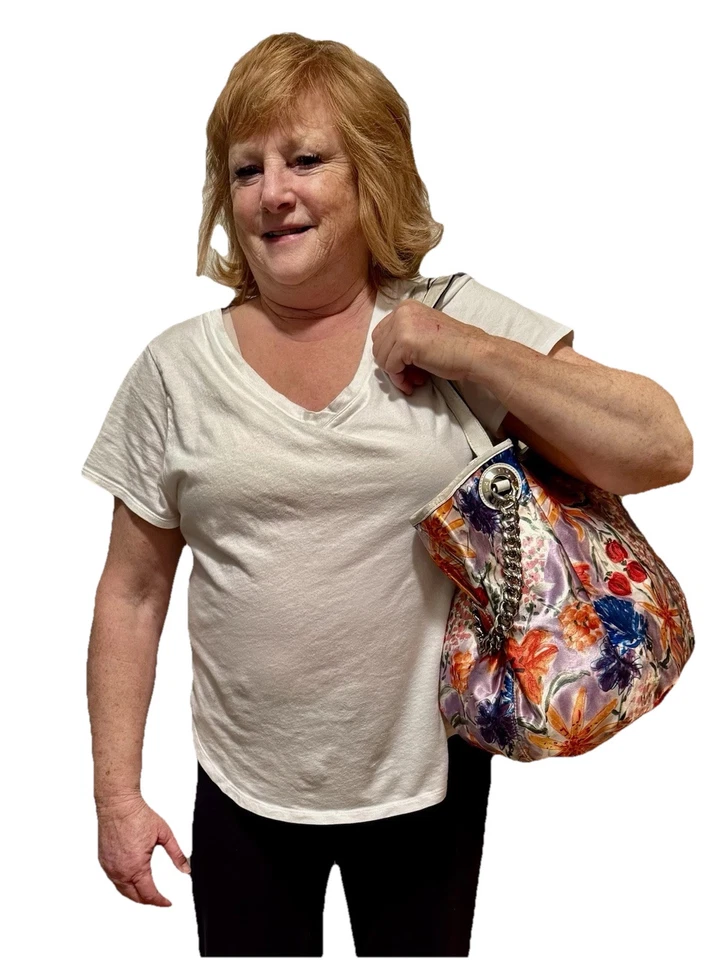 Henri Bendel Satin Spring Floral Tote - Image 3 of 4