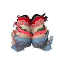 Bundle Of 6 Lace Bras Underwire Contrast Lace 36C