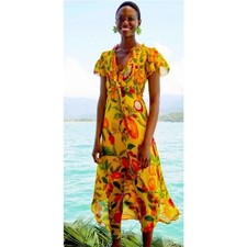 Farm Rio Women Fruit Lovers Maxi Dress S