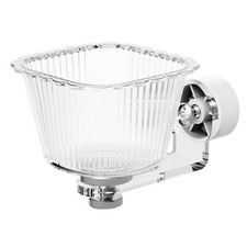 Bird Feeder for Cage Clear Feeding Bowl Anti-Tip Parakeet Feeder