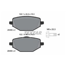 Satz Bremsbeläge Bremsklötze hinten für Renault Captur 2 HF | 24070894