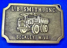 L.B. Smith, Inc. Company Beckley, W. VA. Commemorative Promotional Belt Buckle