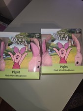 Disney Piglet Winnie The Pooh Plush Wired Headphones NEW