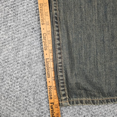 Ecko Unltd. Jeans Y2K Para Hombre Talla 40 Denim Azul Bordado Bolsillos Sueltos - Imagen 4 de 6