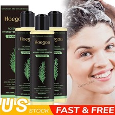 3PACK Organic Rosemary Hair Growth Shampoo for Women and Men-Natural Thicke...