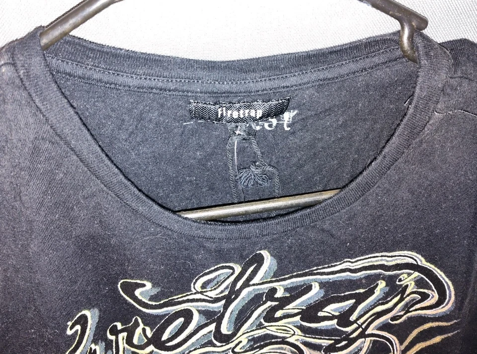 Firetrap UK Chopster Highway to Hell T-shirt XL Black New Vintage  - Image 3 of 4