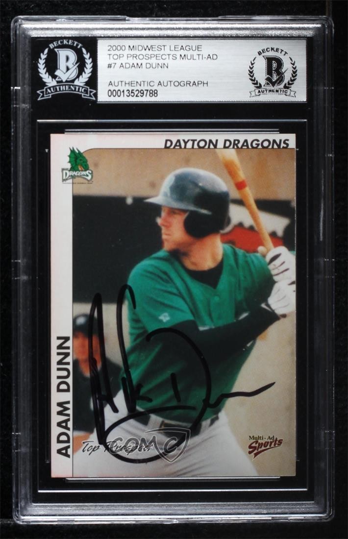 2000 Multi-Ad Sports Midwest League Top Prospects Adam Dunn ow6
