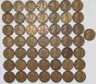 1919 s lincoln wheat cent penny 1c - lot of 50 - free shipping