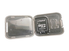 Kingston microSD to SD Adapter w/ Hard Plastic Memory Card Case Holder