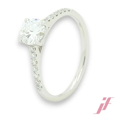 Ring 750 Weißgold mit Diamanten 0,95 ct W 56 - Bild 1 von 4
