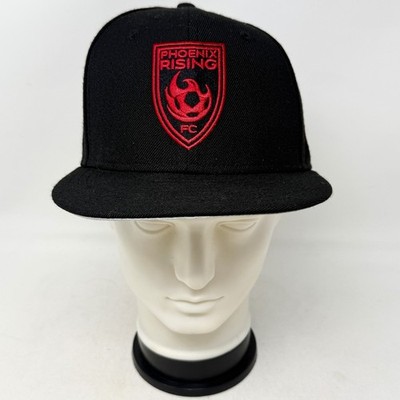 Phoenix Rising FC Baseball Hat New Era Snap Back Flat Brim 100% Wool OS EXC