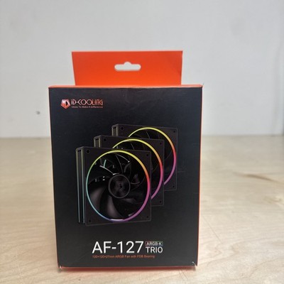 ID-COOLING AF-127-K-TRIO PC 3 120mm ARGB Fans with FDB Bearing -Used Damaged Box