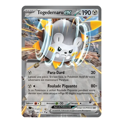 Togedemaru EX 149/217 🇫🇷 Carte Pokémon ME2.5 Héros Transcendants ME02.5 NM TCG - Photo 1/4