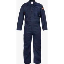 Lakeland FR 7 oz. Cotton Coveralls, Navy Blue, C07113-MD-30, 40-42 In Chest MD 