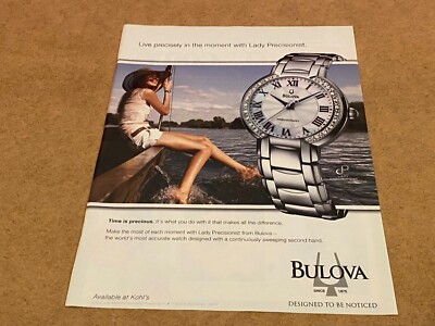 PEEP39 MAGAZINWERBUNG 11X8'' BULOVA UHREN