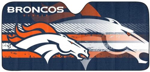 Fanmats Team Promark NFL Denver Broncos Car Truck Folding Sunshade - Picture 1 of 4