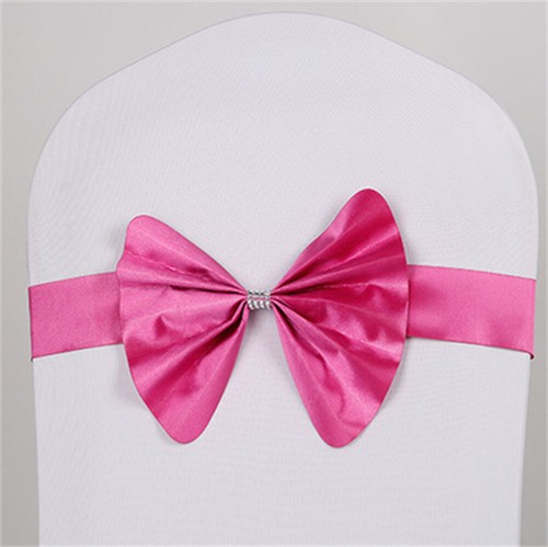 10 PCS Big Plastic Bow Sashes Chair Cover Stretchy Wedding Party Banquet Decor - Picture 3 of 11