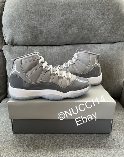 Size 7Y - Nike Air Jordan 11 Retro Cool Grey GS (2021) with Receipt 378038-005 - Picture 5 of 6