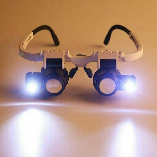 15x 23X Lenti di Ingrandimento e Luce LED Gioielliere Lente di Ingrandimento Orologio Riparazione Lavoro Lente di Ingrandimento - Foto 3 di 12